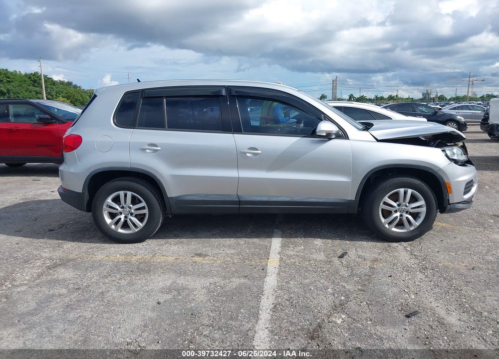 2014 VOLKSWAGEN TIGUAN S VIN: WVGAV3AX6EW566876