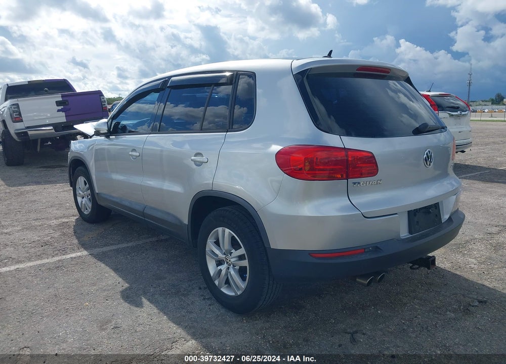 2014 VOLKSWAGEN TIGUAN S VIN: WVGAV3AX6EW566876