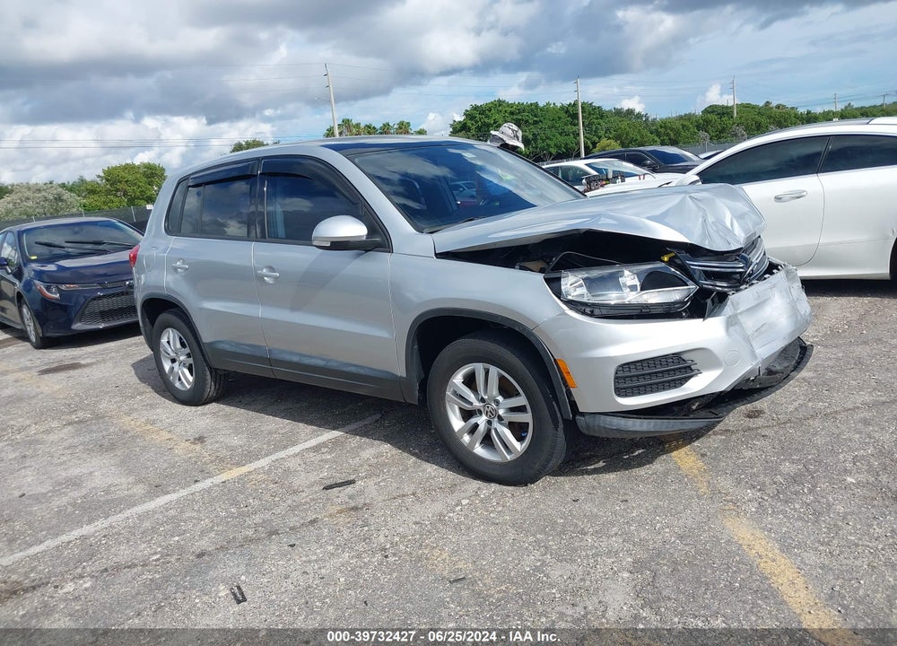 2014 VOLKSWAGEN TIGUAN S VIN: WVGAV3AX6EW566876