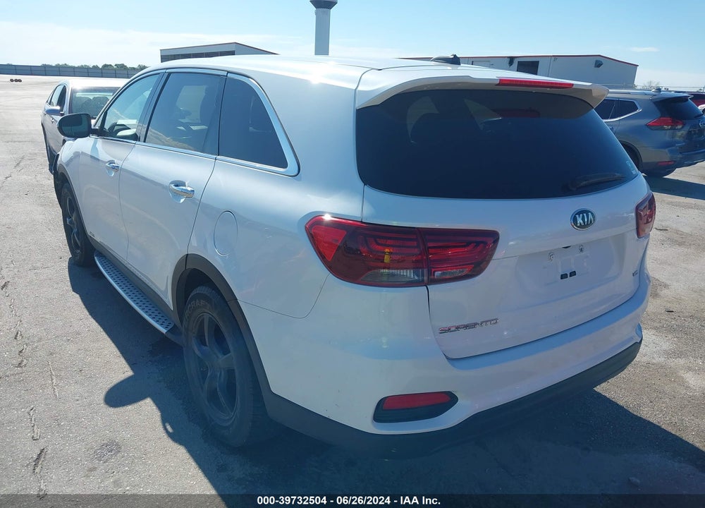 2019 KIA SORENTO 3.3L LX VIN: 5XYPGDA57KG489733