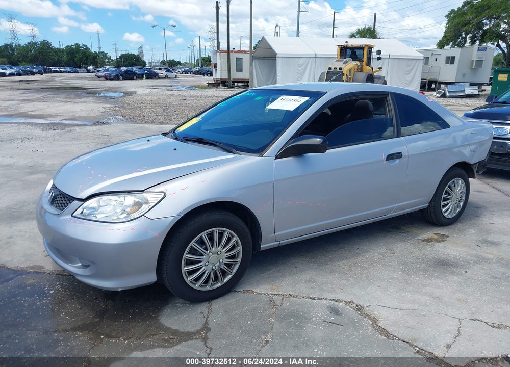 2005 HONDA CIVIC VP VIN: 1HGEM22185L028230