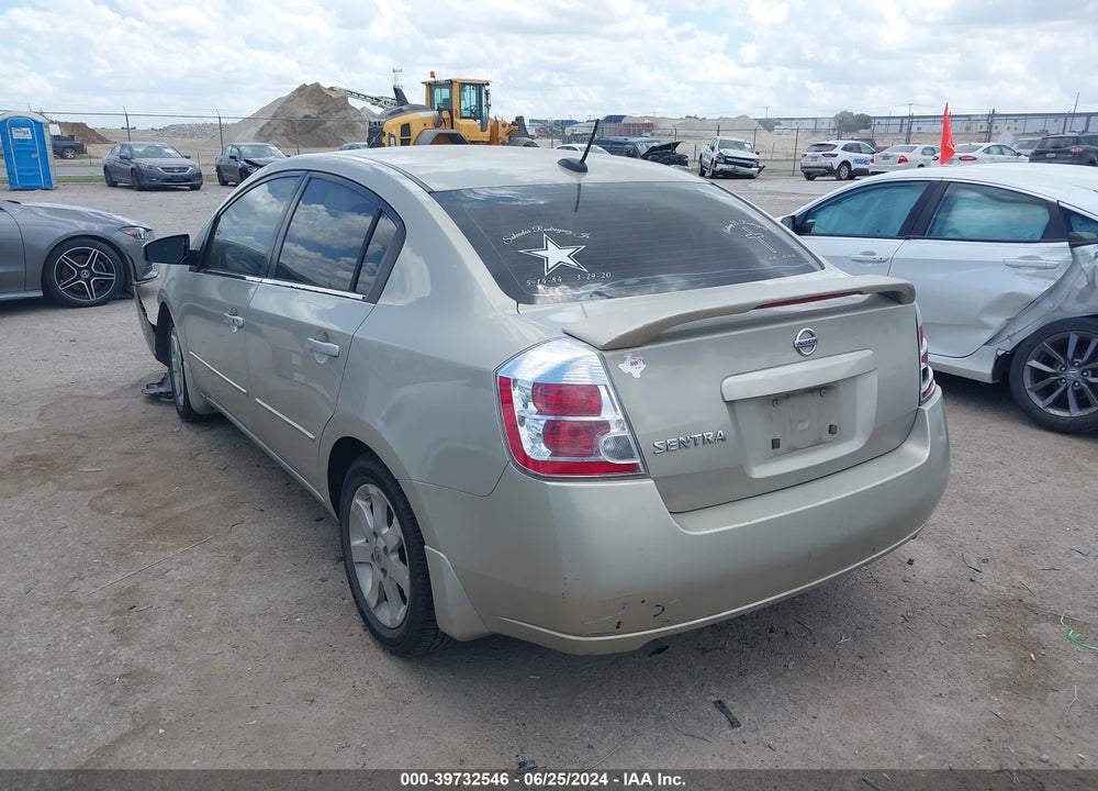 2008 NISSAN SENTRA VIN: 3N1AB61E38L648039