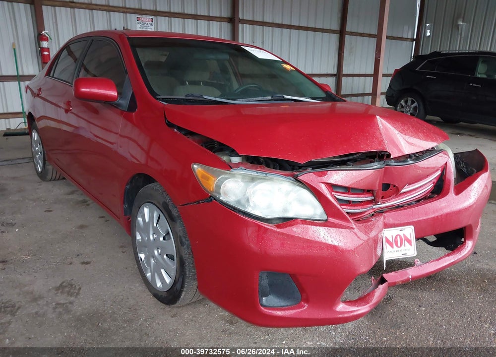 2013 TOYOTA COROLLA LE VIN: 2T1BU4EE4DC005318