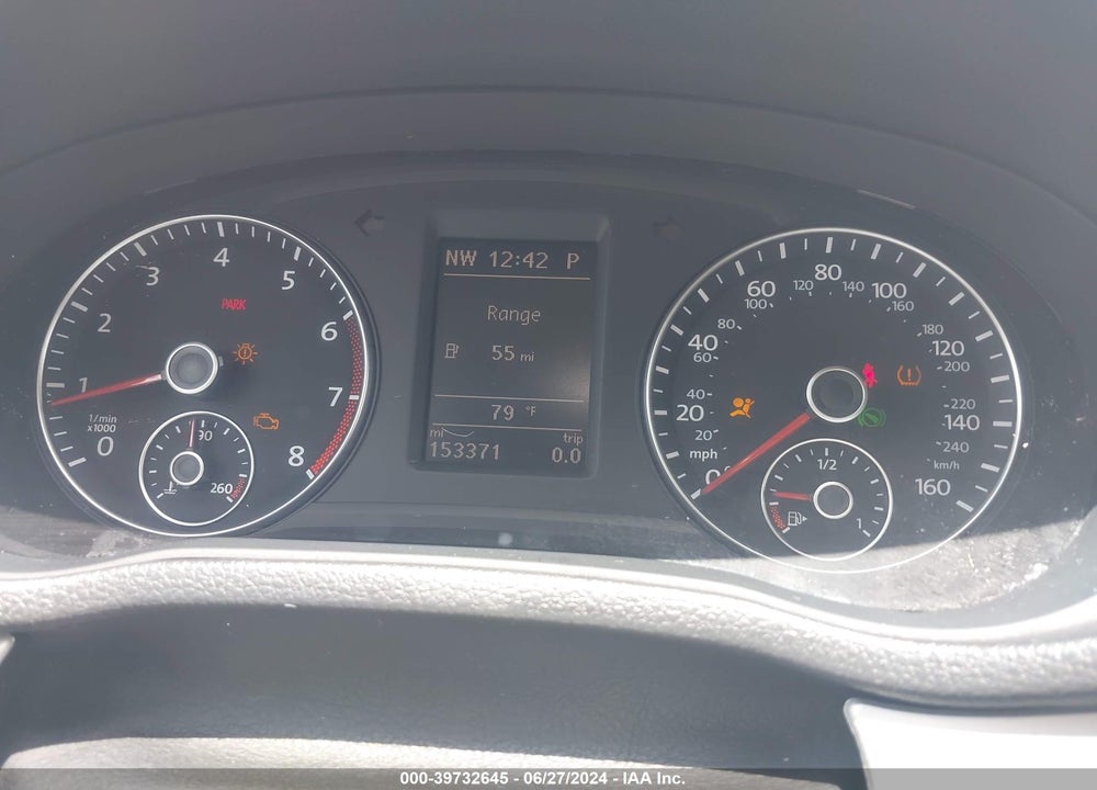 2013 VOLKSWAGEN PASSAT 2.5L SE VIN: 1VWBH7A38DC037124