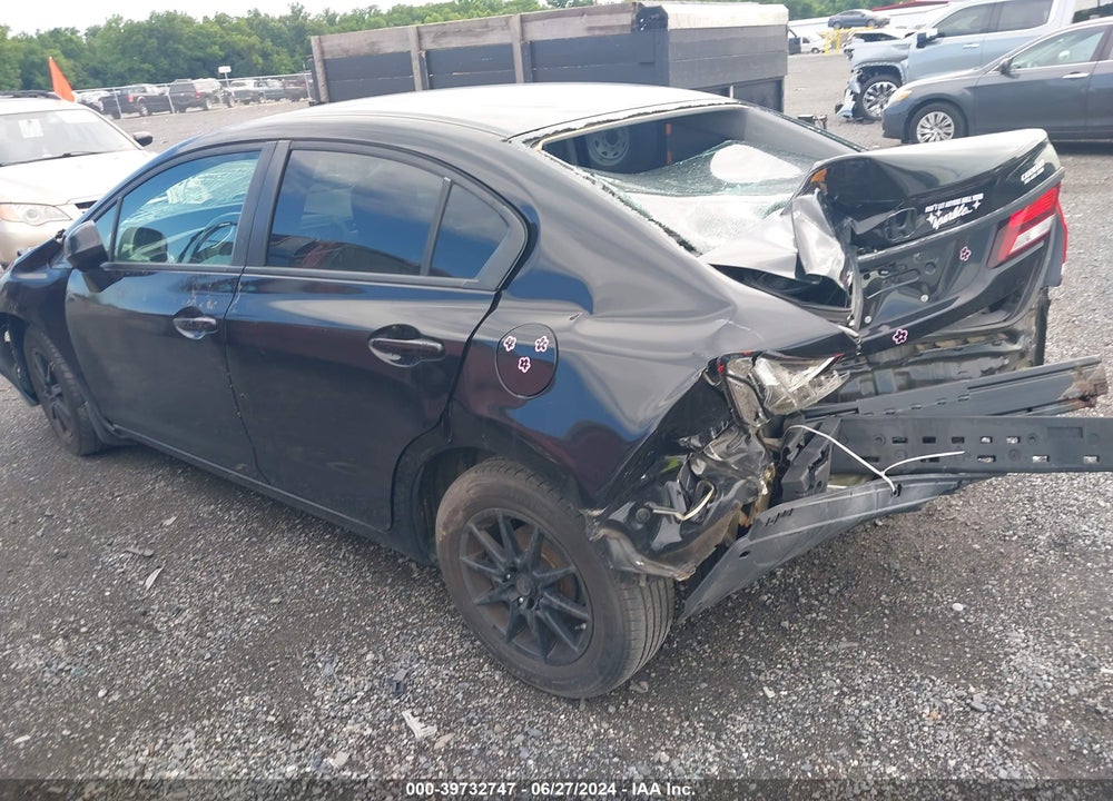 2013 HONDA CIVIC LX VIN: 2HGFB2F59DH580256