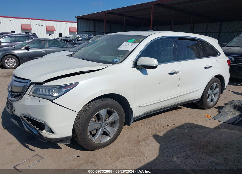 2014 ACURA MDX VIN: 5FRYD3H24EB011332