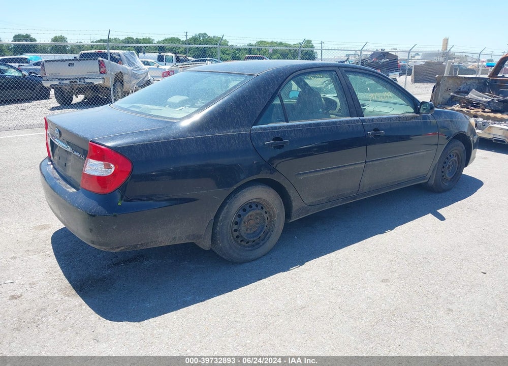 2002 TOYOTA CAMRY LE VIN: JTDBE32KX20071879