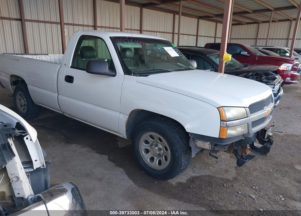 2005 CHEVROLET SILVERADO 1500 WORK TRUCK VIN: 1GCEC14X55Z111608