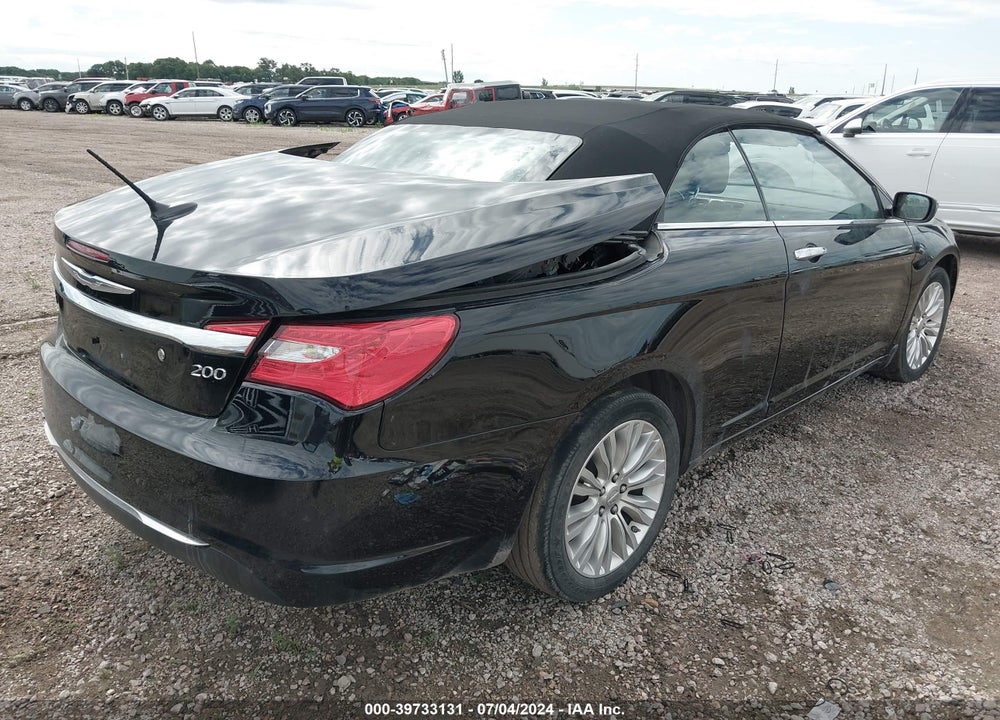 2011 CHRYSLER 200 LIMITED VIN: 1C3BC7EG7BN624144