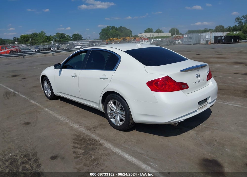 2012 INFINITI G25X VIN: JN1DV6AR4CM862494