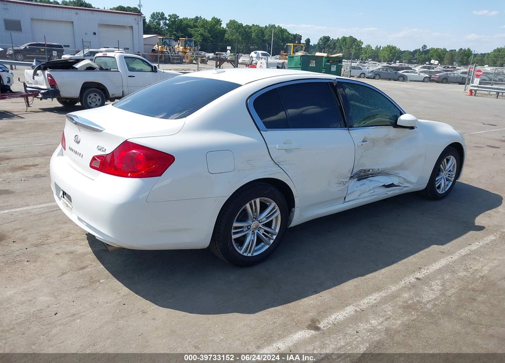 2012 INFINITI G25X VIN: JN1DV6AR4CM862494