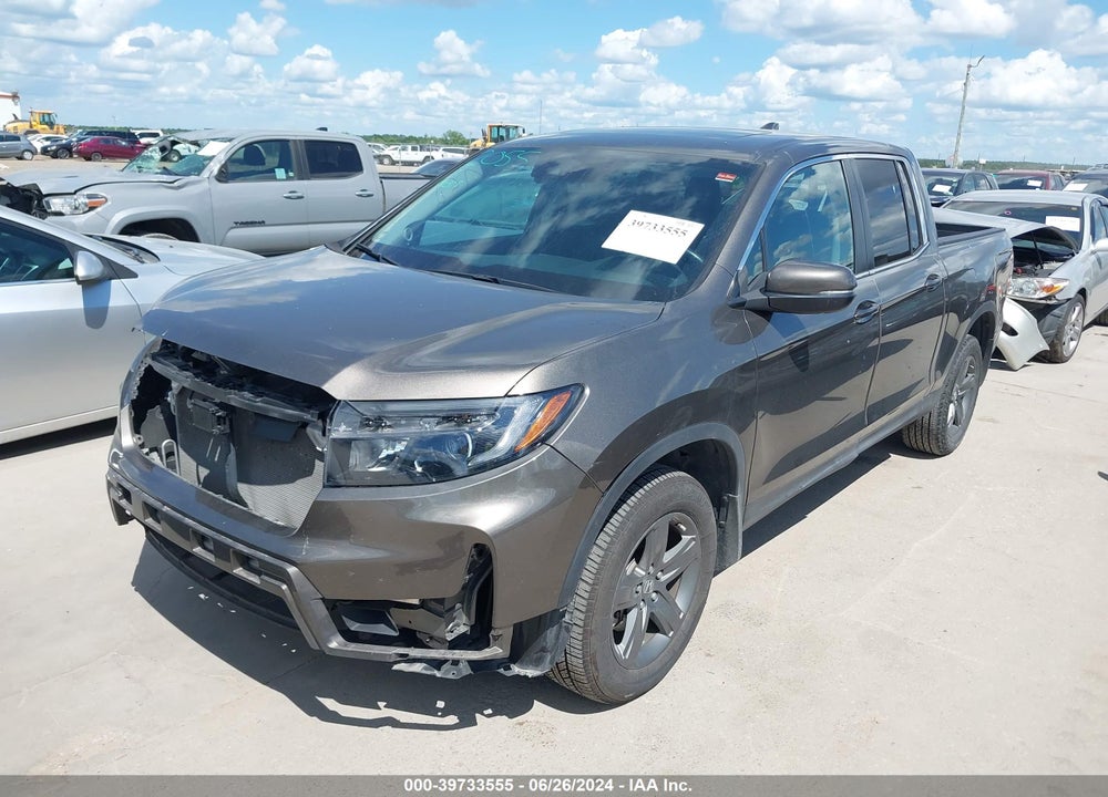 2022 HONDA RIDGELINE RTL VIN: 5FPYK3F53NB024259