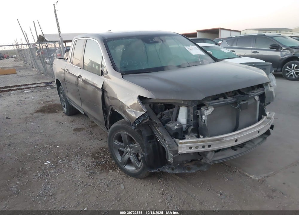 2022 HONDA RIDGELINE RTL VIN: 5FPYK3F53NB024259
