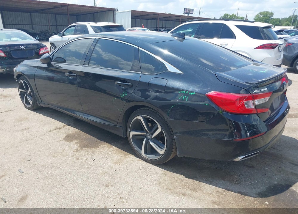 2019 HONDA ACCORD SPORT VIN: 1HGCV1F37KA166598