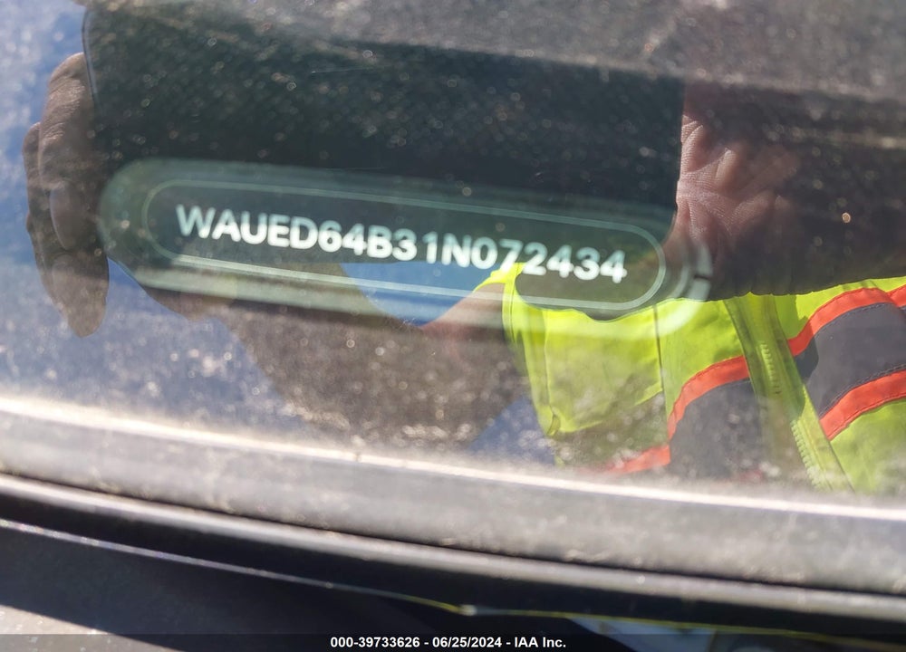 2001 AUDI A6 VIN: WAUED64B31N072434
