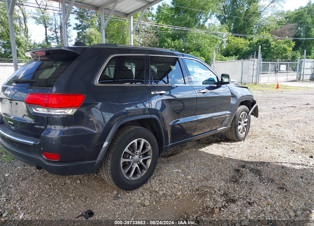 2014 JEEP GRAND CHEROKEE LIMITED VIN: 1C4RJFBG5EC483315