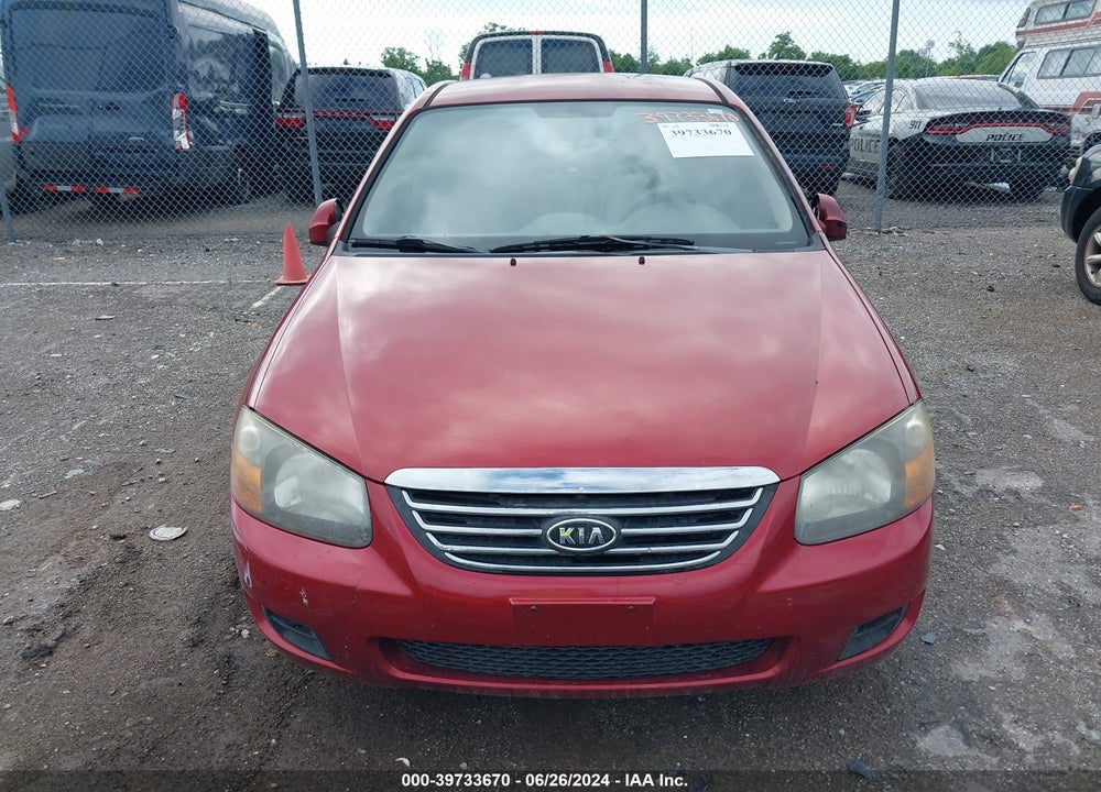 2009 KIA SPECTRA EX VIN: KNAFE221095586550