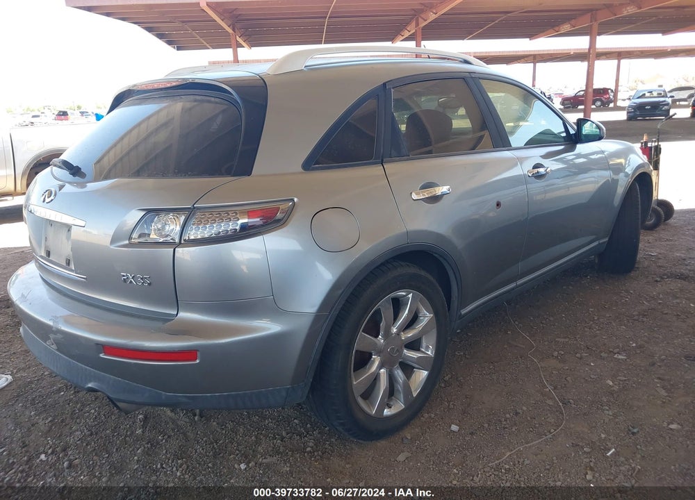 2005 INFINITI FX35 VIN: JNRAS08U65X105498