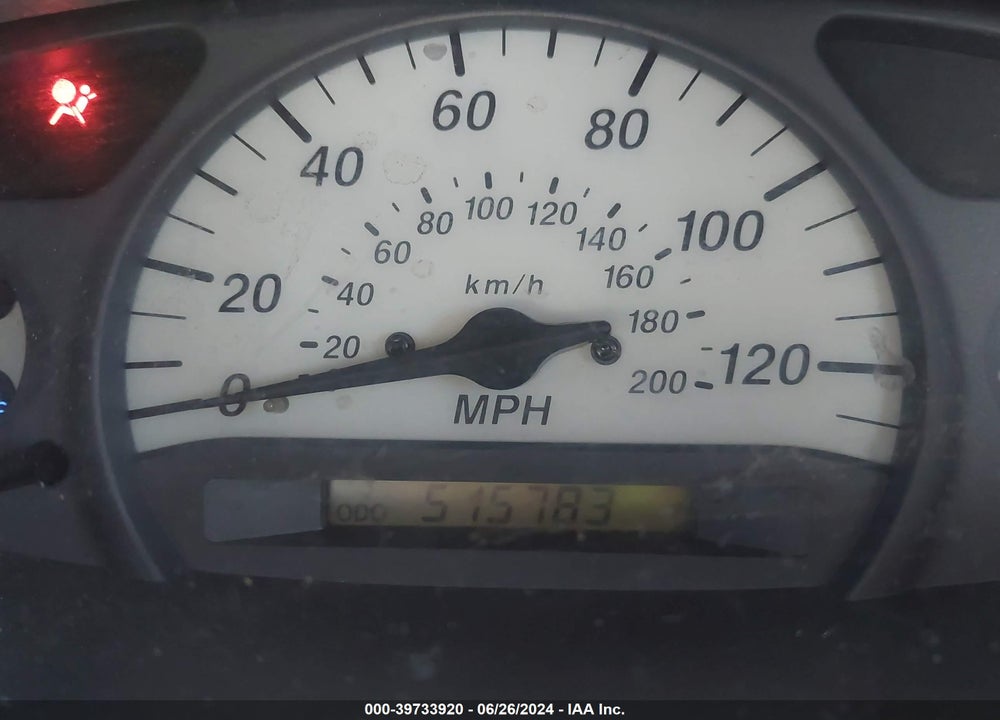 2000 TOYOTA ECHO VIN: JTDBT1236Y0018396