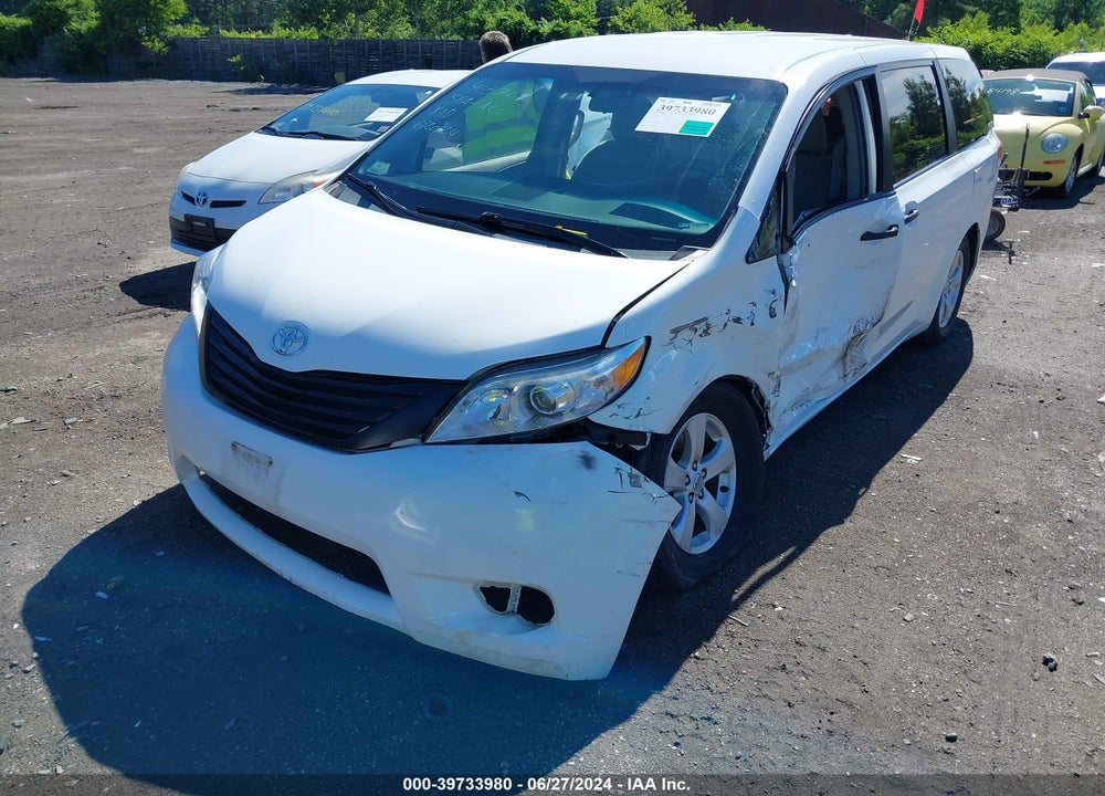2014 TOYOTA SIENNA L V6 7 PASSENGER VIN: 5TDZK3DC5ES490527