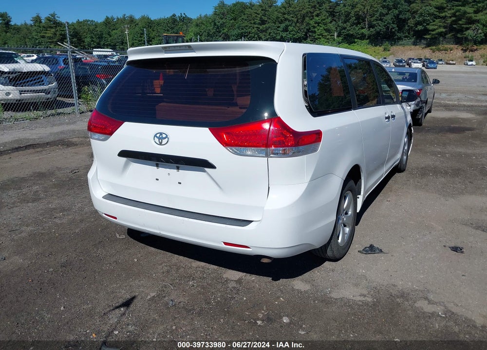 2014 TOYOTA SIENNA L V6 7 PASSENGER VIN: 5TDZK3DC5ES490527