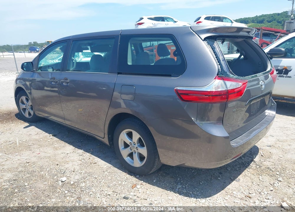 2016 TOYOTA SIENNA L 7 PASSENGER VIN: 5TDZK3DCXGS757017