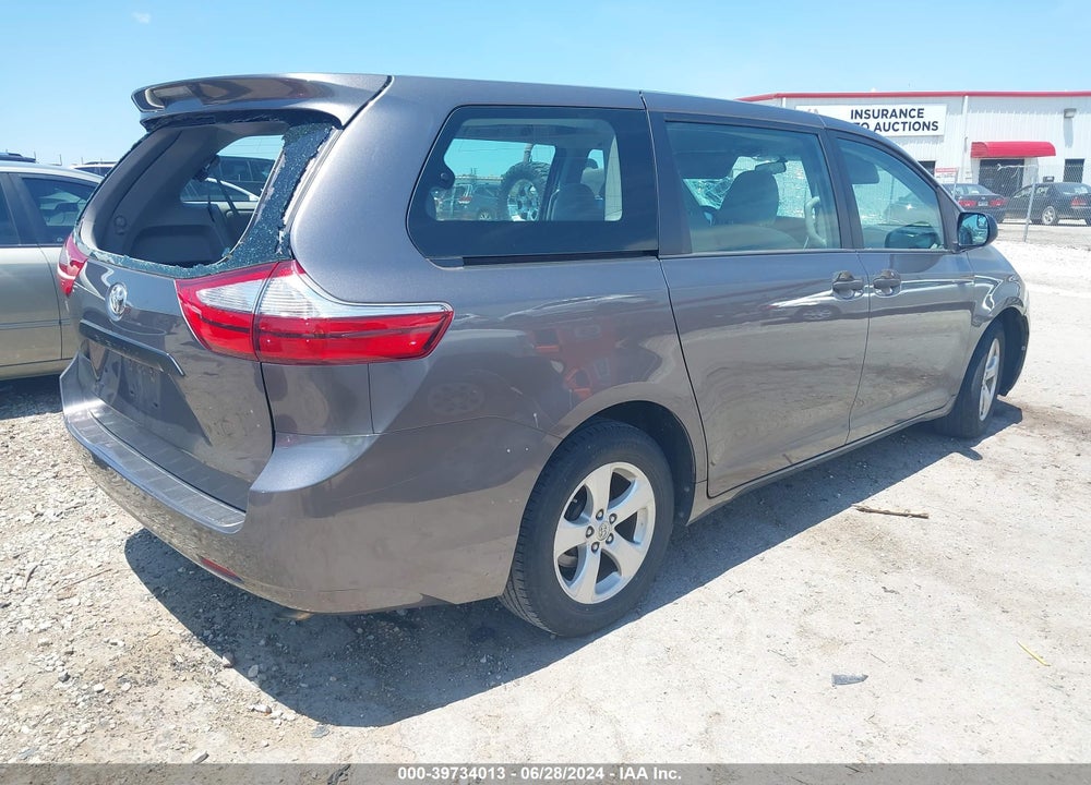 2016 TOYOTA SIENNA L 7 PASSENGER VIN: 5TDZK3DCXGS757017