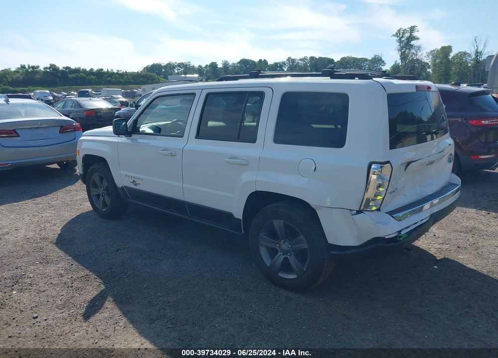 2013 JEEP PATRIOT LATITUDE VIN: 1C4NJRFB0DD281294
