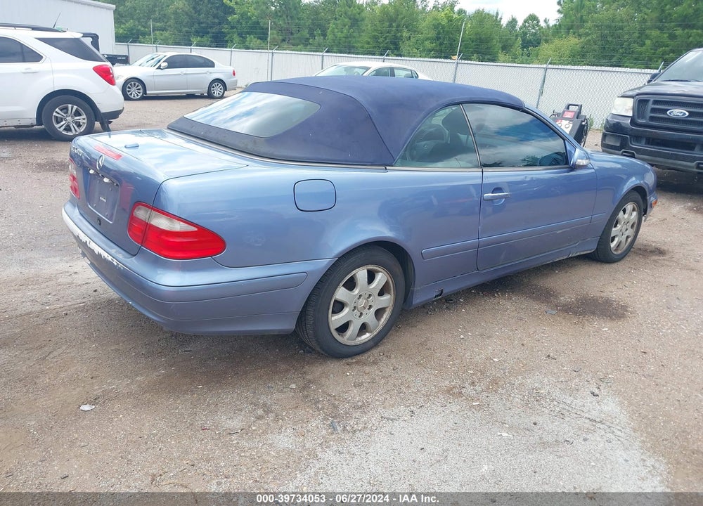 2003 MERCEDES-BENZ CLK 320 VIN: WDBLK65G93T133485