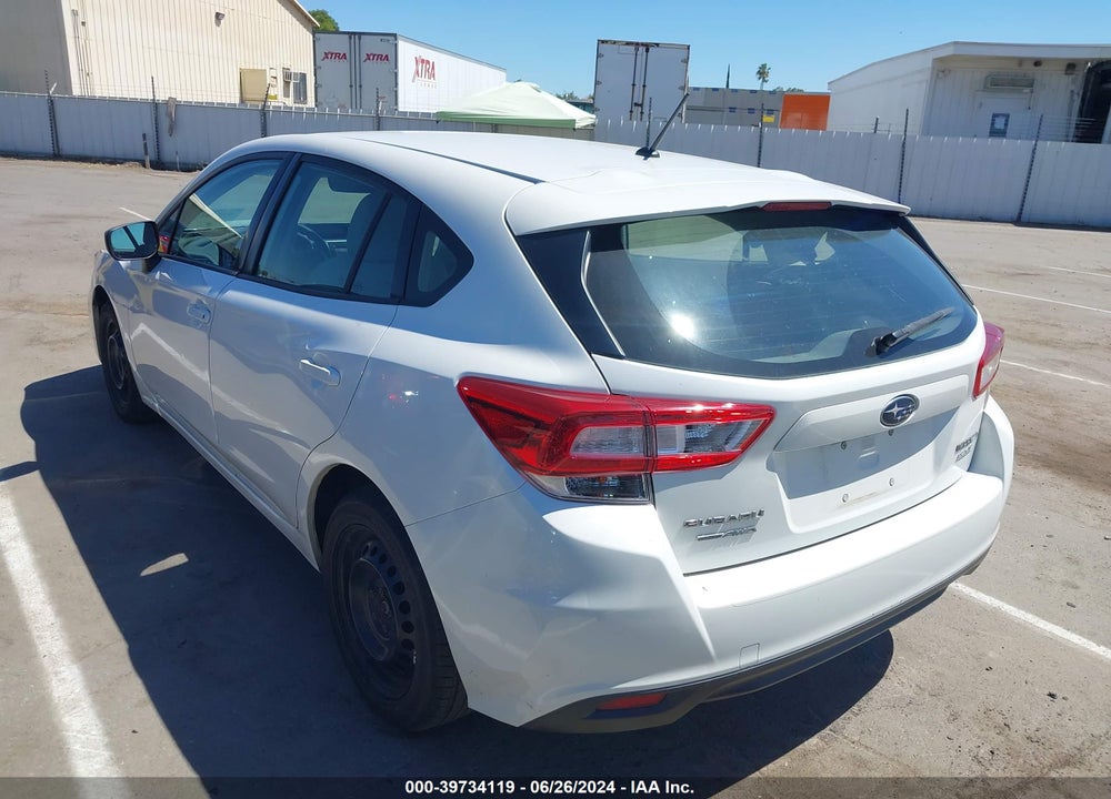 2017 SUBARU IMPREZA 2.0I VIN: 4S3GTAA62H3734454