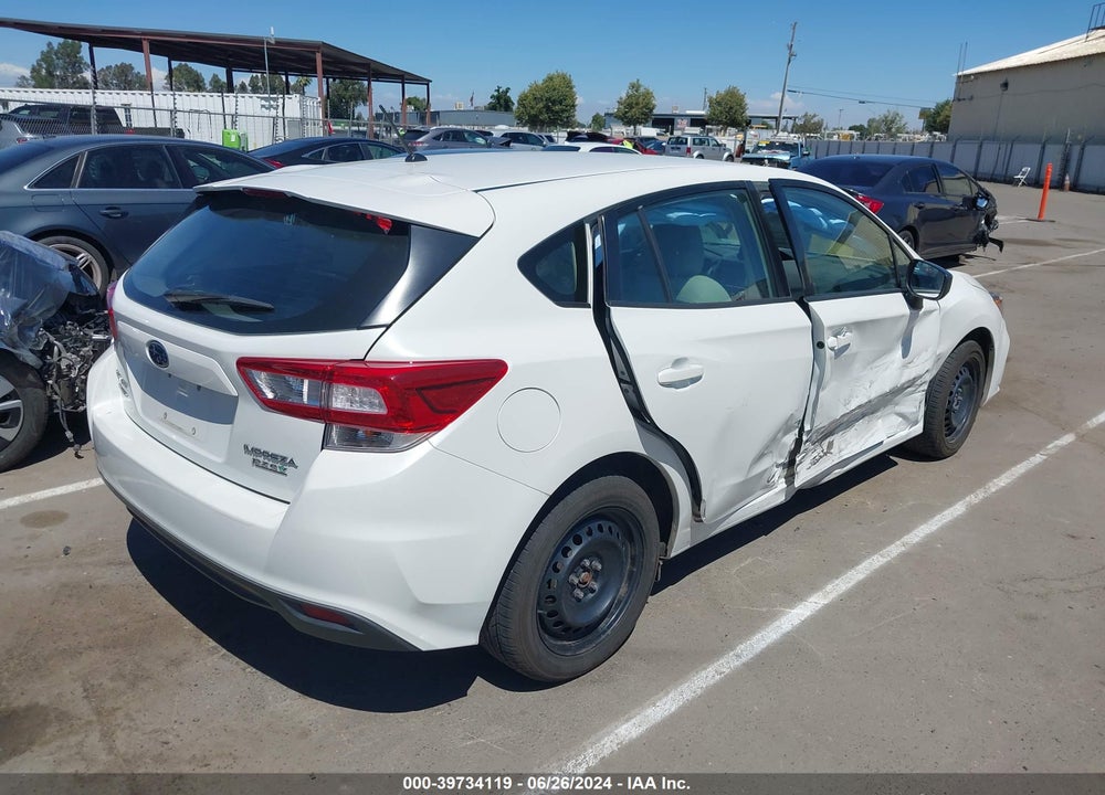 2017 SUBARU IMPREZA 2.0I VIN: 4S3GTAA62H3734454