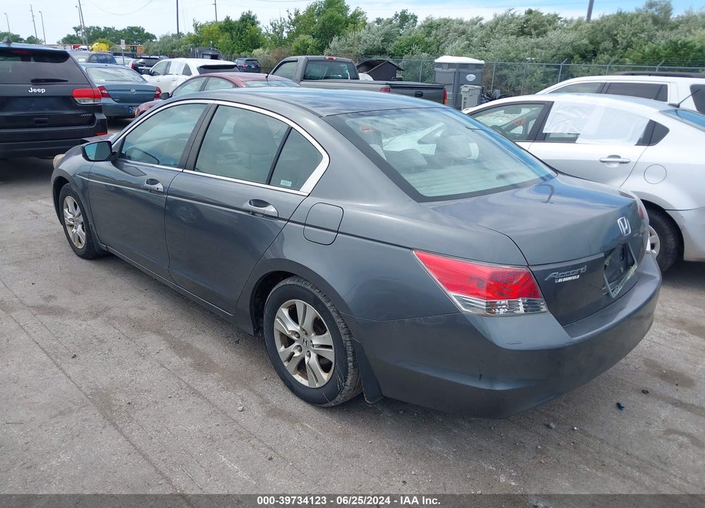 2009 HONDA ACCORD 2.4 LX-P VIN: 1HGCP26489A048692