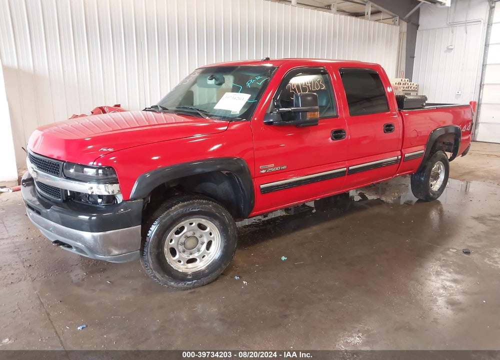 2002 CHEVROLET SILVERADO 2500HD LT VIN: 1GCHK23132F238356