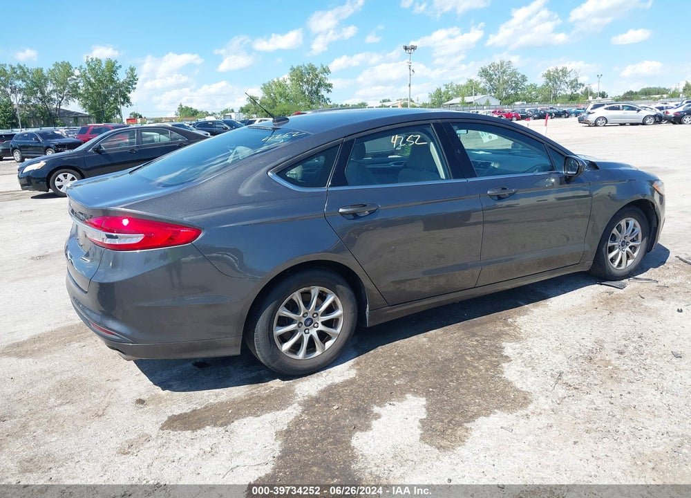 2017 FORD FUSION S VIN: 3FA6P0G72HR368996