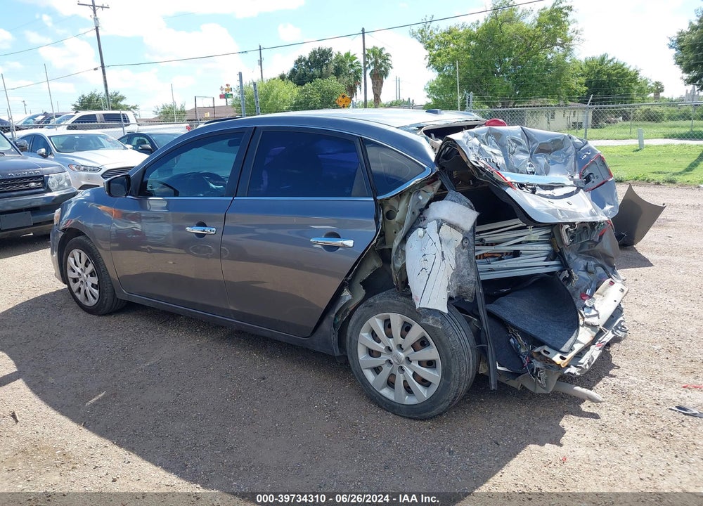 2017 NISSAN SENTRA SV VIN: 3N1AB7AP6HY249944