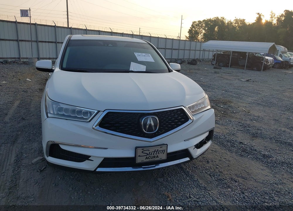 2017 ACURA MDX TECHNOLOGY PACKAGE VIN: 5FRYD4H54HB037224