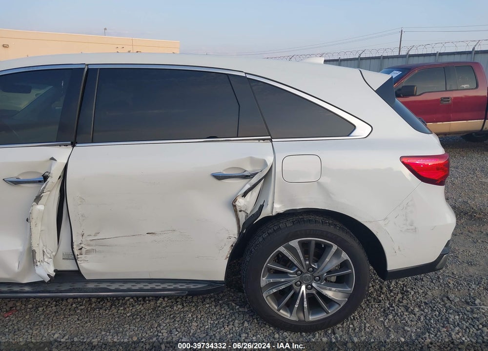 2017 ACURA MDX TECHNOLOGY PACKAGE VIN: 5FRYD4H54HB037224