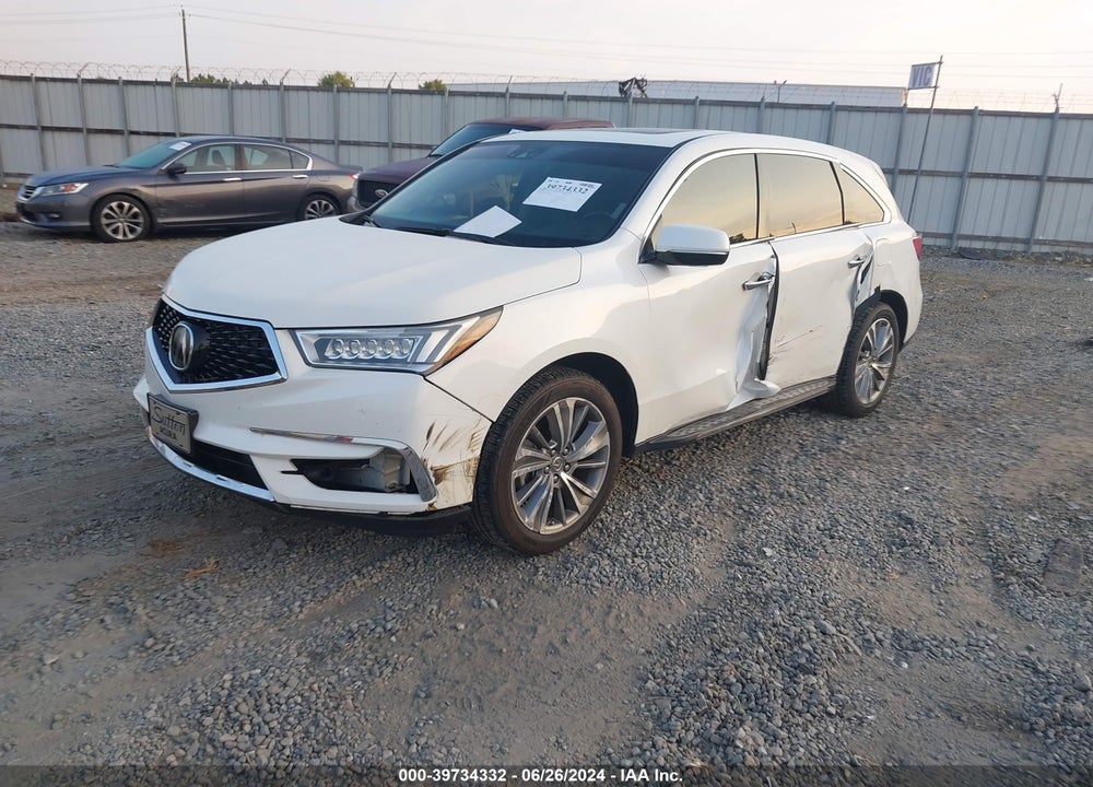 2017 ACURA MDX TECHNOLOGY PACKAGE VIN: 5FRYD4H54HB037224