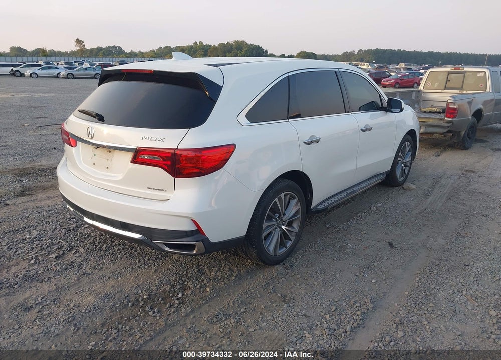 2017 ACURA MDX TECHNOLOGY PACKAGE VIN: 5FRYD4H54HB037224