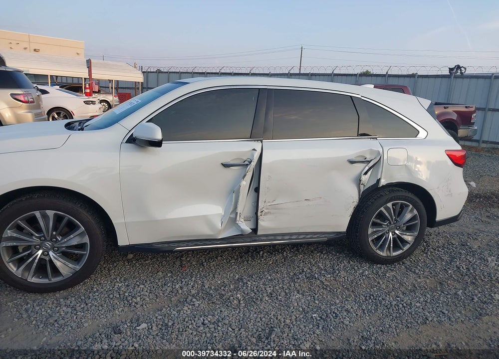 2017 ACURA MDX TECHNOLOGY PACKAGE VIN: 5FRYD4H54HB037224