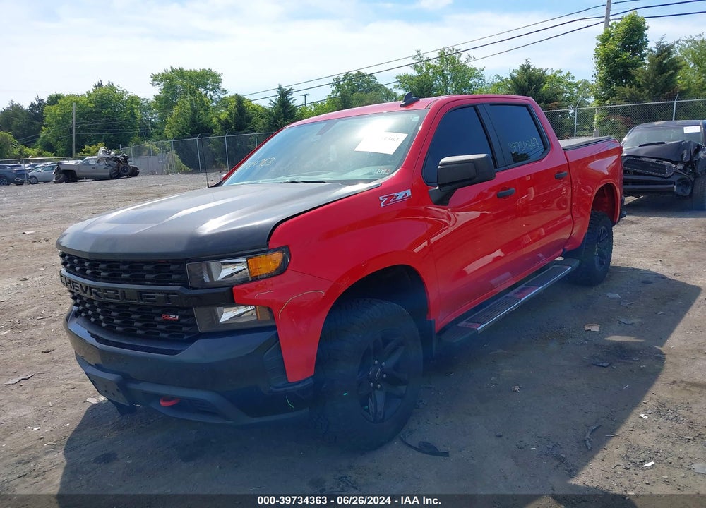 2020 CHEVROLET SILVERADO 1500 4WD SHORT BED CUSTOM TRAIL BOSS VIN: 1GCPYCEHXLZ153136