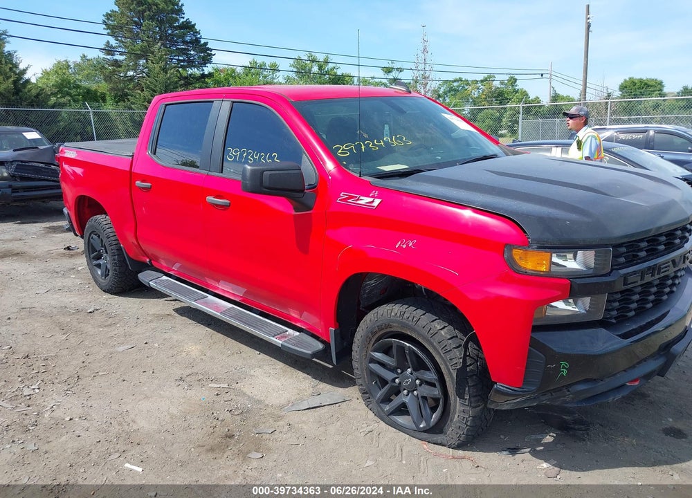 2020 CHEVROLET SILVERADO 1500 4WD SHORT BED CUSTOM TRAIL BOSS VIN: 1GCPYCEHXLZ153136