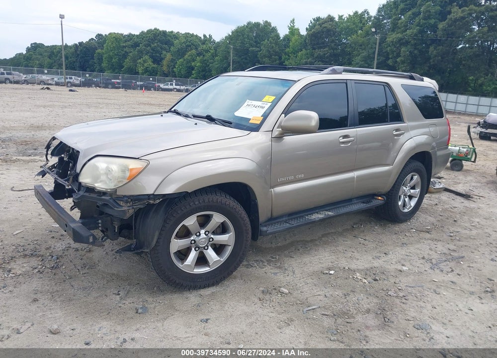2007 TOYOTA 4RUNNER LIMITED V6 VIN: JTEBU17RX70108655