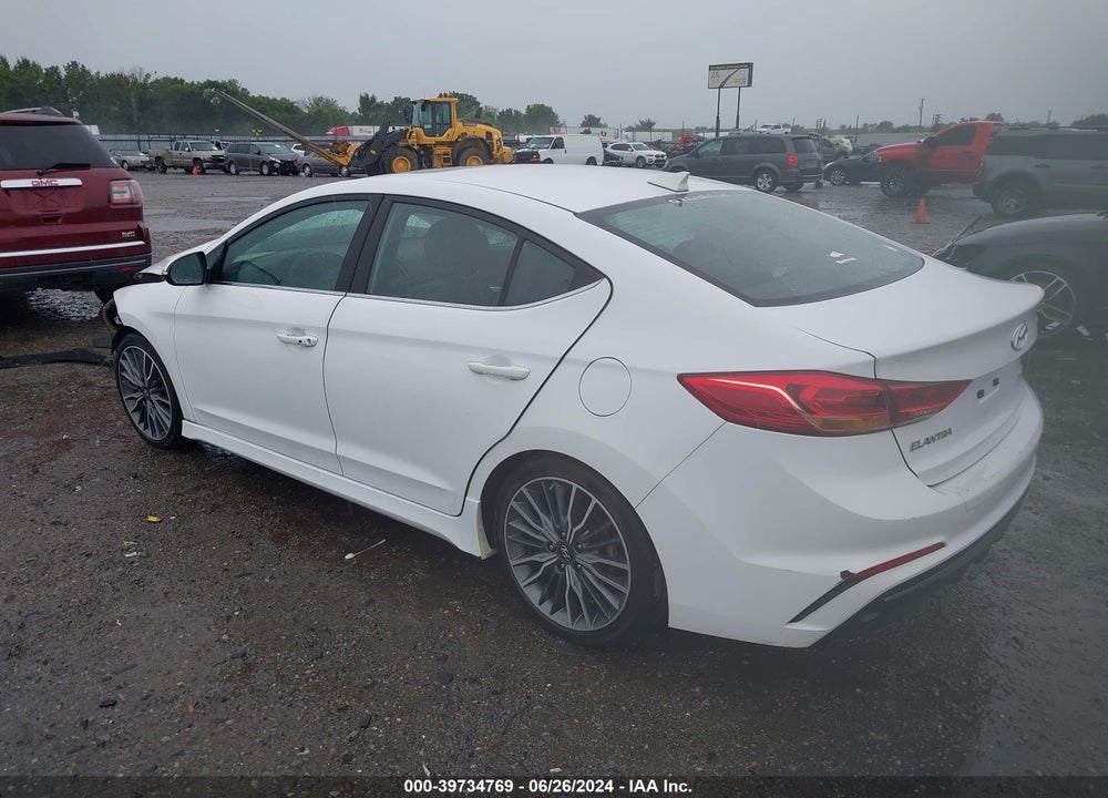 2018 HYUNDAI ELANTRA SPORT VIN: KMHD04LB1JU457136