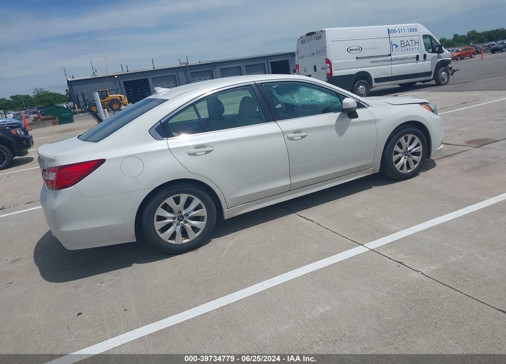 2016 SUBARU LEGACY 2.5I PREMIUM VIN: 4S3BNBC61G3015332