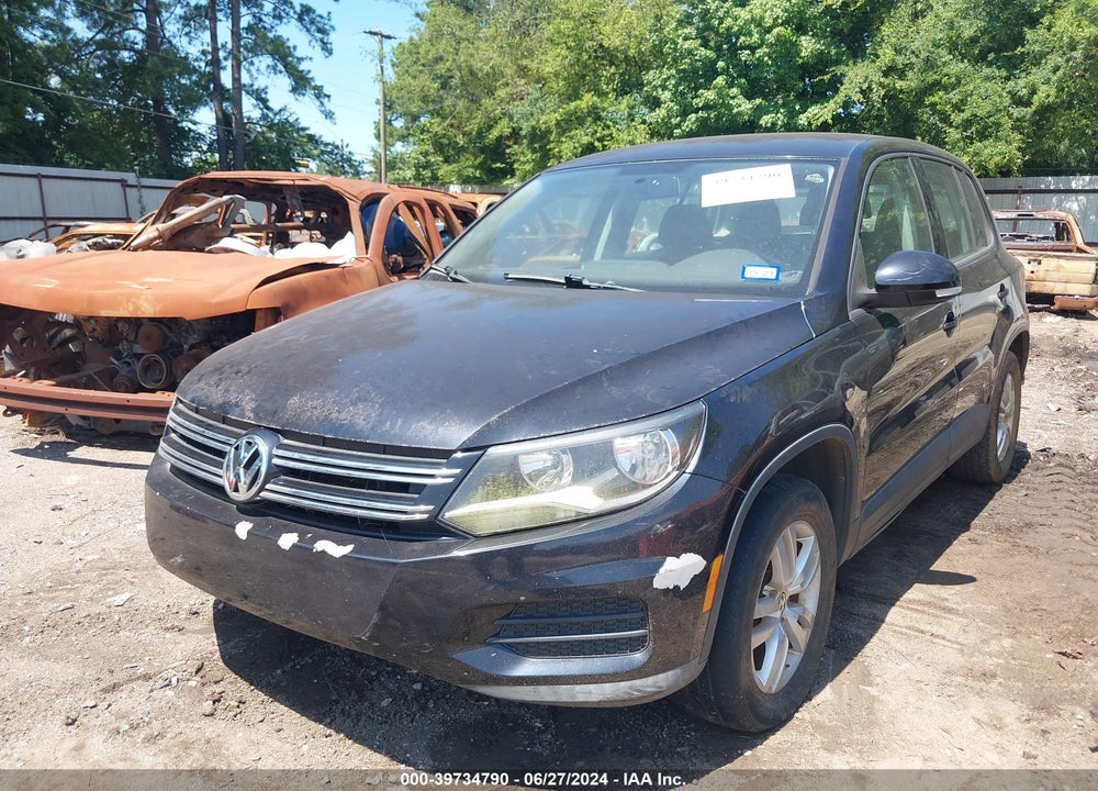 2014 VOLKSWAGEN TIGUAN S VIN: WVGAV3AX6EW606857