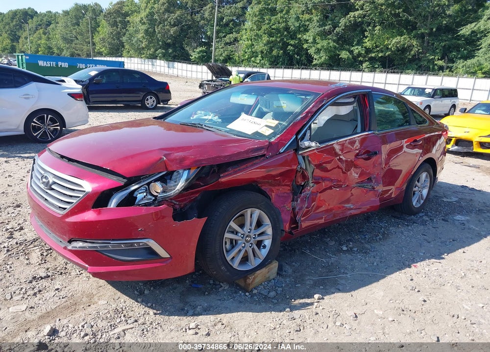 2015 HYUNDAI SONATA SE VIN: 5NPE24AF9FH219304