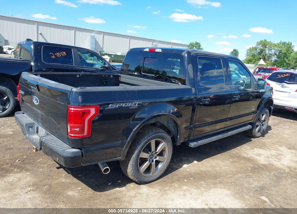 2017 FORD F-150 LARIAT VIN: 1FTEW1EG6HFA96225