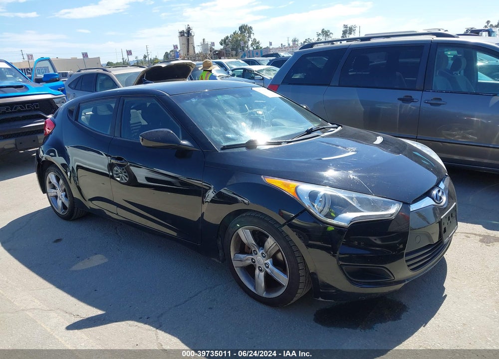 2012 HYUNDAI VELOSTER BASE W/BLACK VIN: KMHTC6AD2CU071461