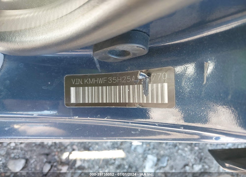 2005 HYUNDAI SONATA VIN: KMHWF35H25A122770